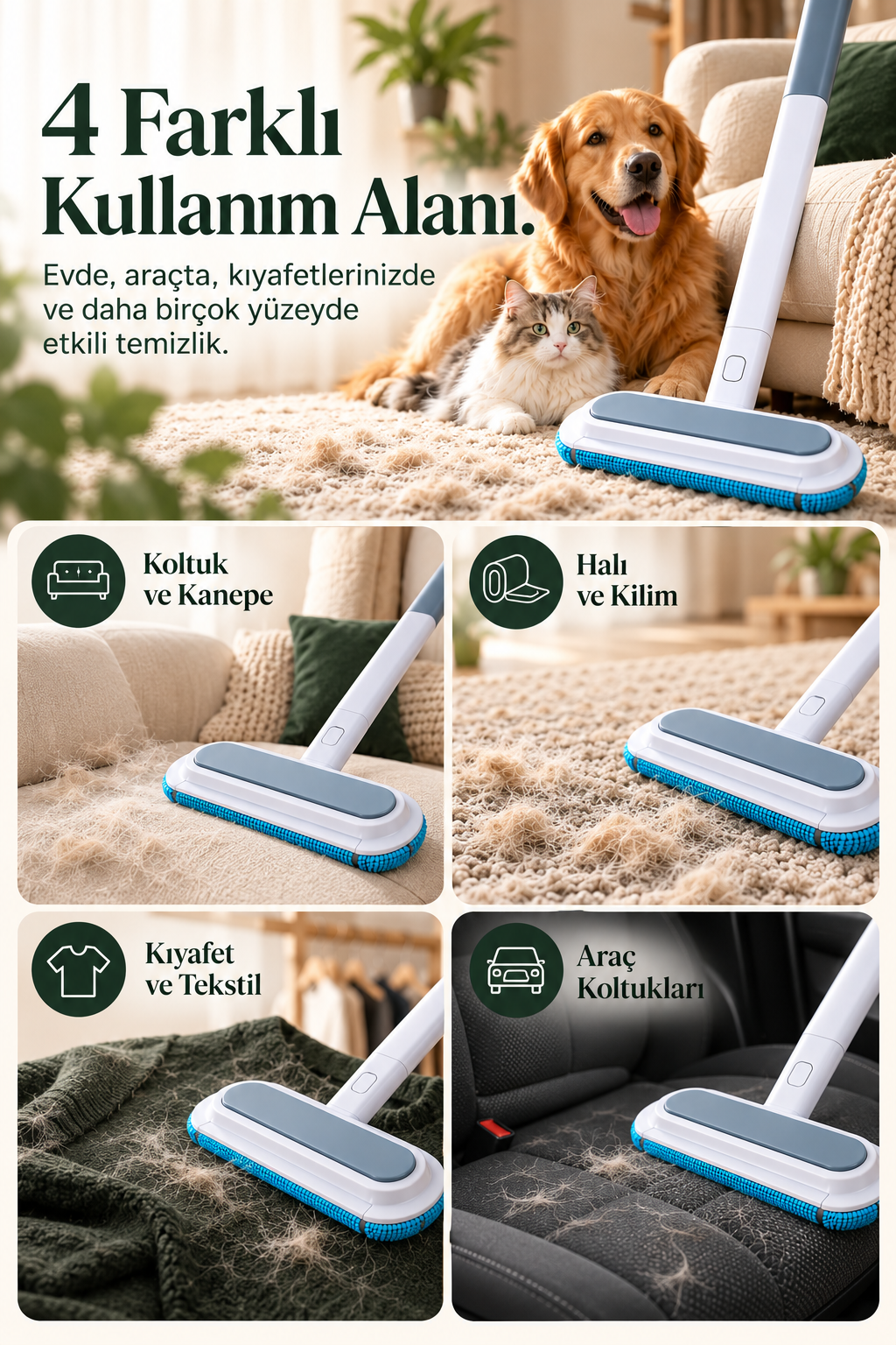 PAWIVA Pure™ – Kedi & Köpek Tüy Toplayıcı